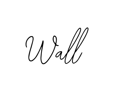 Wall stylish signature style. Best Handwritten Sign (Bearetta-2O07w) for my name. Handwritten Signature Collection Ideas for my name Wall. Wall signature style 12 images and pictures png