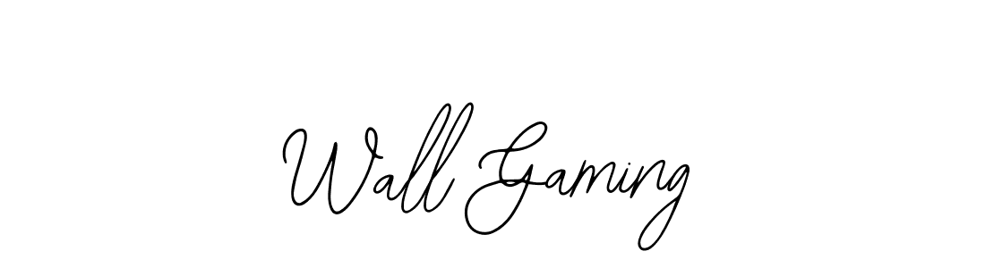 You should practise on your own different ways (Bearetta-2O07w) to write your name (Wall Gaming) in signature. don't let someone else do it for you. Wall Gaming signature style 12 images and pictures png