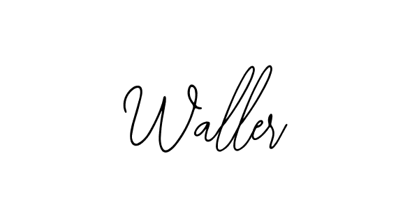 Waller stylish signature style. Best Handwritten Sign (Bearetta-2O07w) for my name. Handwritten Signature Collection Ideas for my name Waller. Waller signature style 12 images and pictures png