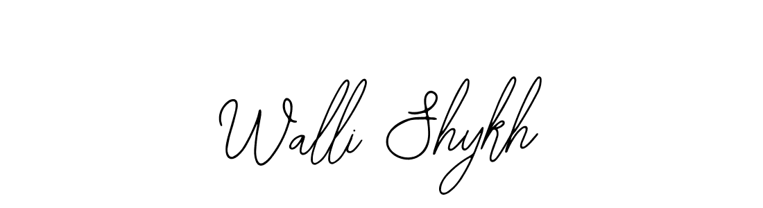 Best and Professional Signature Style for Walli Shykh. Bearetta-2O07w Best Signature Style Collection. Walli Shykh signature style 12 images and pictures png