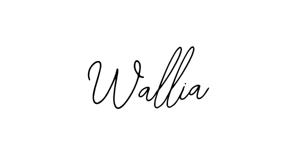 The best way (Bearetta-2O07w) to make a short signature is to pick only two or three words in your name. The name Wallia include a total of six letters. For converting this name. Wallia signature style 12 images and pictures png