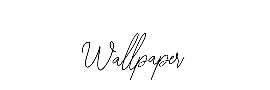 How to make Wallpaper signature? Bearetta-2O07w is a professional autograph style. Create handwritten signature for Wallpaper name. Wallpaper signature style 12 images and pictures png