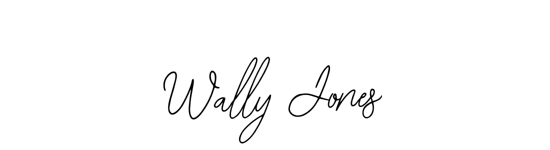 Use a signature maker to create a handwritten signature online. With this signature software, you can design (Bearetta-2O07w) your own signature for name Wally Jones. Wally Jones signature style 12 images and pictures png