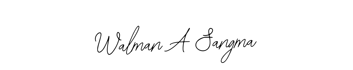 This is the best signature style for the Walman A Sangma name. Also you like these signature font (Bearetta-2O07w). Mix name signature. Walman A Sangma signature style 12 images and pictures png