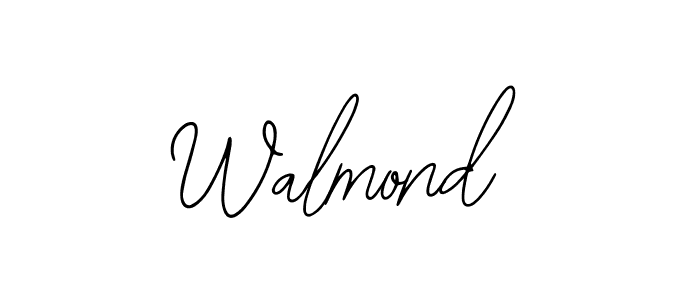 Design your own signature with our free online signature maker. With this signature software, you can create a handwritten (Bearetta-2O07w) signature for name Walmond. Walmond signature style 12 images and pictures png