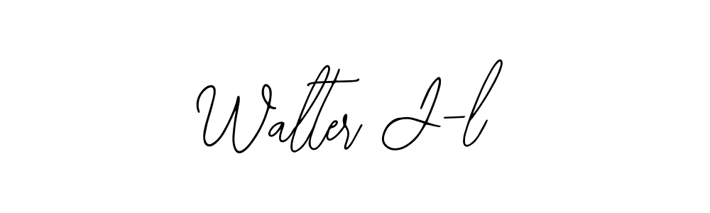 Bearetta-2O07w is a professional signature style that is perfect for those who want to add a touch of class to their signature. It is also a great choice for those who want to make their signature more unique. Get Walter J-l name to fancy signature for free. Walter J-l signature style 12 images and pictures png