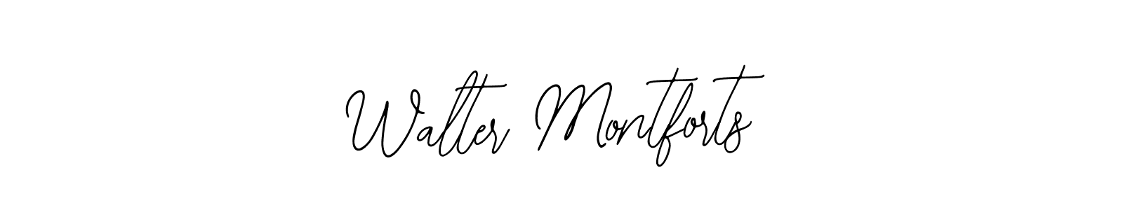 How to make Walter Montforts name signature. Use Bearetta-2O07w style for creating short signs online. This is the latest handwritten sign. Walter Montforts signature style 12 images and pictures png