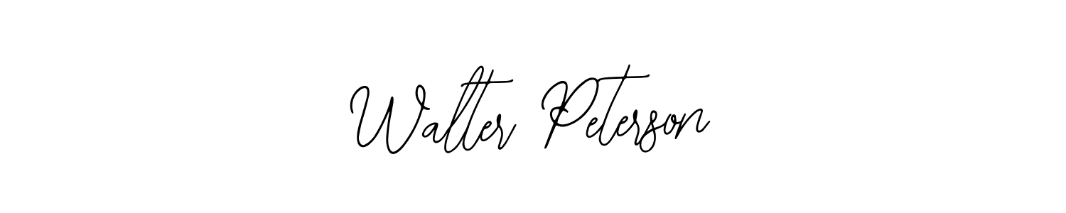 Use a signature maker to create a handwritten signature online. With this signature software, you can design (Bearetta-2O07w) your own signature for name Walter Peterson. Walter Peterson signature style 12 images and pictures png