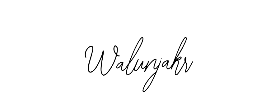 Use a signature maker to create a handwritten signature online. With this signature software, you can design (Bearetta-2O07w) your own signature for name Walunjakr. Walunjakr signature style 12 images and pictures png