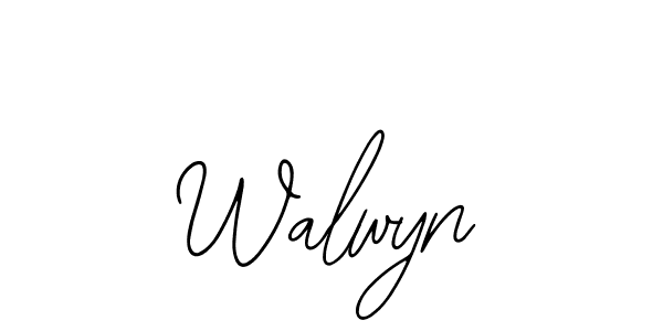 Use a signature maker to create a handwritten signature online. With this signature software, you can design (Bearetta-2O07w) your own signature for name Walwyn. Walwyn signature style 12 images and pictures png