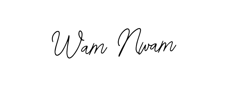 You should practise on your own different ways (Bearetta-2O07w) to write your name (Wam Nwam) in signature. don't let someone else do it for you. Wam Nwam signature style 12 images and pictures png