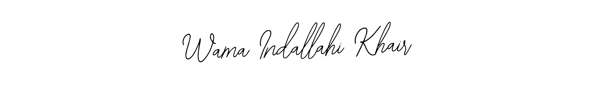 Check out images of Autograph of Wama Indallahi Khair name. Actor Wama Indallahi Khair Signature Style. Bearetta-2O07w is a professional sign style online. Wama Indallahi Khair signature style 12 images and pictures png