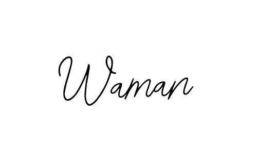 if you are searching for the best signature style for your name Waman. so please give up your signature search. here we have designed multiple signature styles  using Bearetta-2O07w. Waman signature style 12 images and pictures png