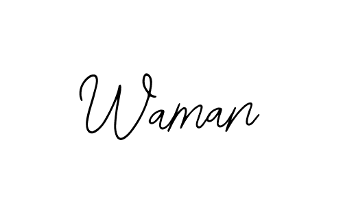 if you are searching for the best signature style for your name Waman. so please give up your signature search. here we have designed multiple signature styles  using Bearetta-2O07w. Waman signature style 12 images and pictures png