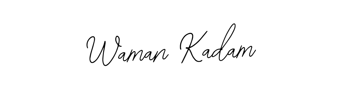 Make a beautiful signature design for name Waman Kadam. With this signature (Bearetta-2O07w) style, you can create a handwritten signature for free. Waman Kadam signature style 12 images and pictures png