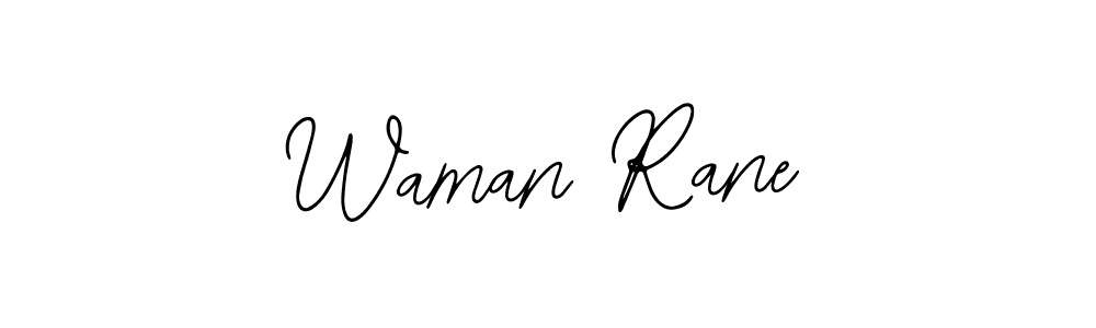 if you are searching for the best signature style for your name Waman Rane. so please give up your signature search. here we have designed multiple signature styles  using Bearetta-2O07w. Waman Rane signature style 12 images and pictures png