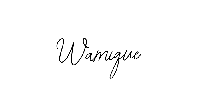 Also we have Wamique name is the best signature style. Create professional handwritten signature collection using Bearetta-2O07w autograph style. Wamique signature style 12 images and pictures png