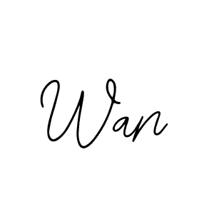 Also we have Wan name is the best signature style. Create professional handwritten signature collection using Bearetta-2O07w autograph style. Wan signature style 12 images and pictures png