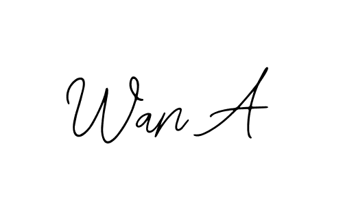 How to make Wan A signature? Bearetta-2O07w is a professional autograph style. Create handwritten signature for Wan A name. Wan A signature style 12 images and pictures png