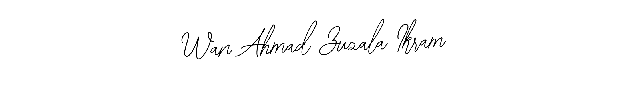 Make a beautiful signature design for name Wan Ahmad Zuzala Ikram. With this signature (Bearetta-2O07w) style, you can create a handwritten signature for free. Wan Ahmad Zuzala Ikram signature style 12 images and pictures png
