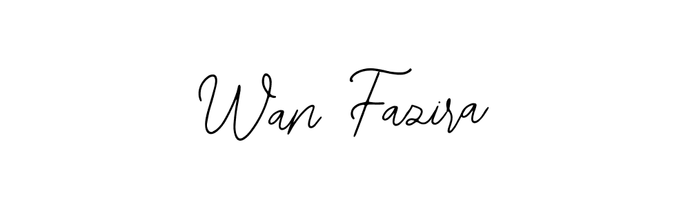 Bearetta-2O07w is a professional signature style that is perfect for those who want to add a touch of class to their signature. It is also a great choice for those who want to make their signature more unique. Get Wan Fazira name to fancy signature for free. Wan Fazira signature style 12 images and pictures png