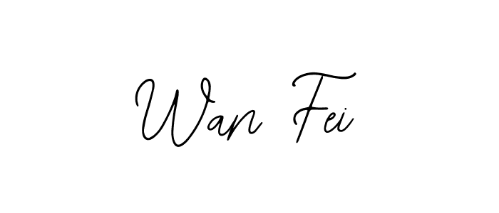 Use a signature maker to create a handwritten signature online. With this signature software, you can design (Bearetta-2O07w) your own signature for name Wan Fei. Wan Fei signature style 12 images and pictures png