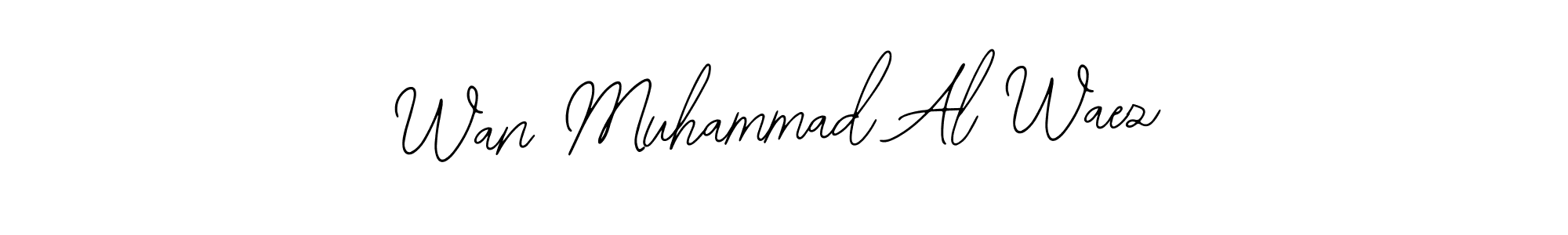 Design your own signature with our free online signature maker. With this signature software, you can create a handwritten (Bearetta-2O07w) signature for name Wan Muhammad Al Waez. Wan Muhammad Al Waez signature style 12 images and pictures png