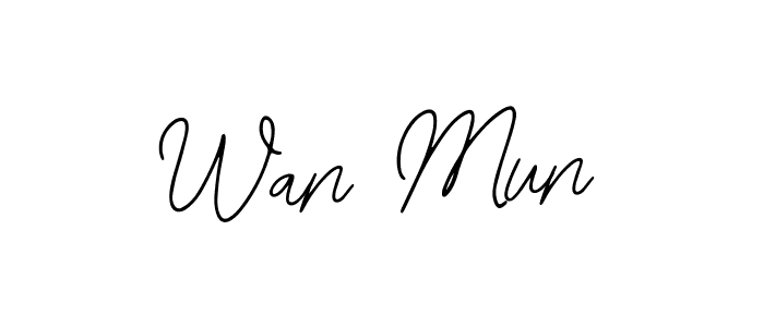 Create a beautiful signature design for name Wan Mun. With this signature (Bearetta-2O07w) fonts, you can make a handwritten signature for free. Wan Mun signature style 12 images and pictures png