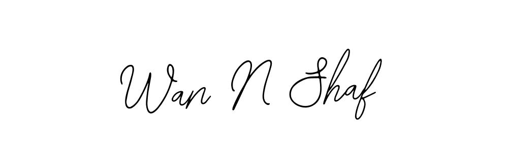 Use a signature maker to create a handwritten signature online. With this signature software, you can design (Bearetta-2O07w) your own signature for name Wan N Shaf. Wan N Shaf signature style 12 images and pictures png