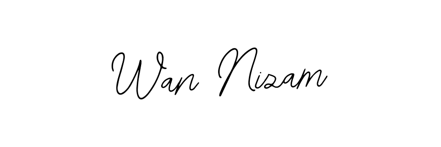 Design your own signature with our free online signature maker. With this signature software, you can create a handwritten (Bearetta-2O07w) signature for name Wan Nizam. Wan Nizam signature style 12 images and pictures png
