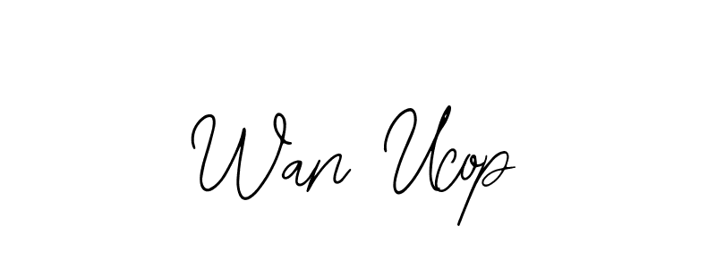 The best way (Bearetta-2O07w) to make a short signature is to pick only two or three words in your name. The name Wan Ucop include a total of six letters. For converting this name. Wan Ucop signature style 12 images and pictures png