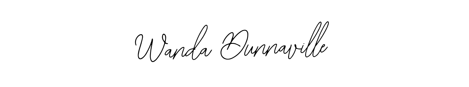 How to make Wanda Dunnaville name signature. Use Bearetta-2O07w style for creating short signs online. This is the latest handwritten sign. Wanda Dunnaville signature style 12 images and pictures png