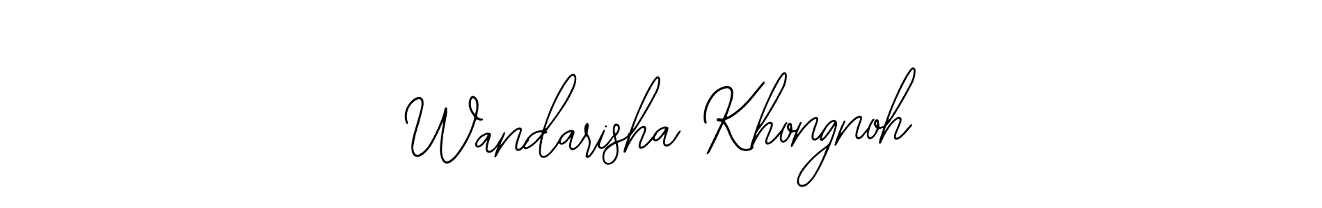 How to Draw Wandarisha Khongnoh signature style? Bearetta-2O07w is a latest design signature styles for name Wandarisha Khongnoh. Wandarisha Khongnoh signature style 12 images and pictures png