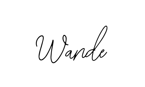 Make a beautiful signature design for name Wande. With this signature (Bearetta-2O07w) style, you can create a handwritten signature for free. Wande signature style 12 images and pictures png