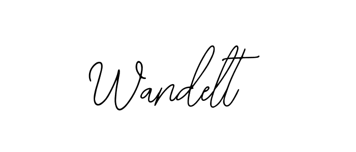 How to make Wandelt signature? Bearetta-2O07w is a professional autograph style. Create handwritten signature for Wandelt name. Wandelt signature style 12 images and pictures png