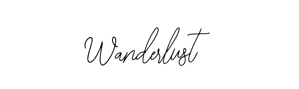 Once you've used our free online signature maker to create your best signature Bearetta-2O07w style, it's time to enjoy all of the benefits that Wanderlust name signing documents. Wanderlust signature style 12 images and pictures png