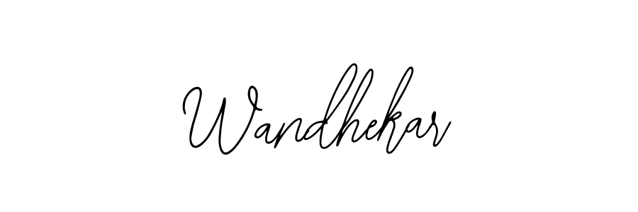 Best and Professional Signature Style for Wandhekar. Bearetta-2O07w Best Signature Style Collection. Wandhekar signature style 12 images and pictures png