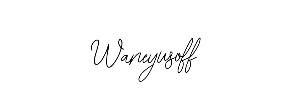 if you are searching for the best signature style for your name Waneyusoff. so please give up your signature search. here we have designed multiple signature styles  using Bearetta-2O07w. Waneyusoff signature style 12 images and pictures png