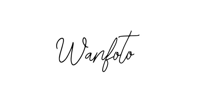 How to Draw Wanfoto signature style? Bearetta-2O07w is a latest design signature styles for name Wanfoto. Wanfoto signature style 12 images and pictures png