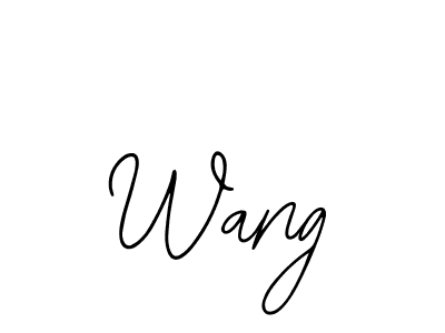 How to make Wang name signature. Use Bearetta-2O07w style for creating short signs online. This is the latest handwritten sign. Wang signature style 12 images and pictures png