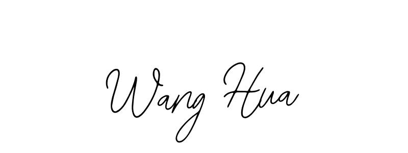 Design your own signature with our free online signature maker. With this signature software, you can create a handwritten (Bearetta-2O07w) signature for name Wang Hua. Wang Hua signature style 12 images and pictures png