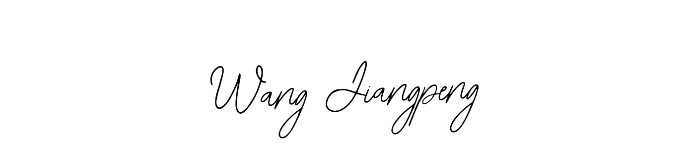 This is the best signature style for the Wang Jiangpeng name. Also you like these signature font (Bearetta-2O07w). Mix name signature. Wang Jiangpeng signature style 12 images and pictures png