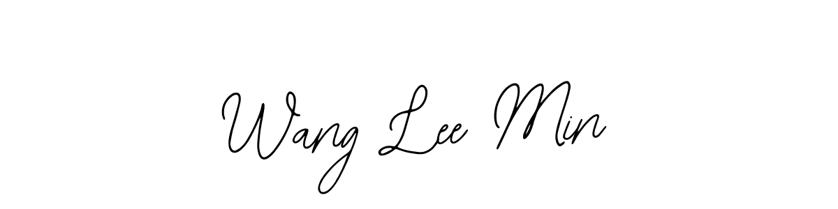 This is the best signature style for the Wang Lee Min name. Also you like these signature font (Bearetta-2O07w). Mix name signature. Wang Lee Min signature style 12 images and pictures png