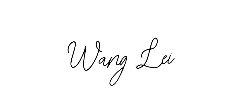 It looks lik you need a new signature style for name Wang Lei. Design unique handwritten (Bearetta-2O07w) signature with our free signature maker in just a few clicks. Wang Lei signature style 12 images and pictures png