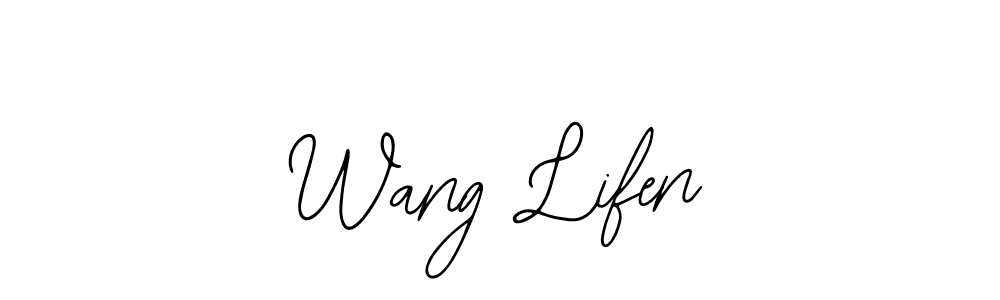 The best way (Bearetta-2O07w) to make a short signature is to pick only two or three words in your name. The name Wang Lifen include a total of six letters. For converting this name. Wang Lifen signature style 12 images and pictures png