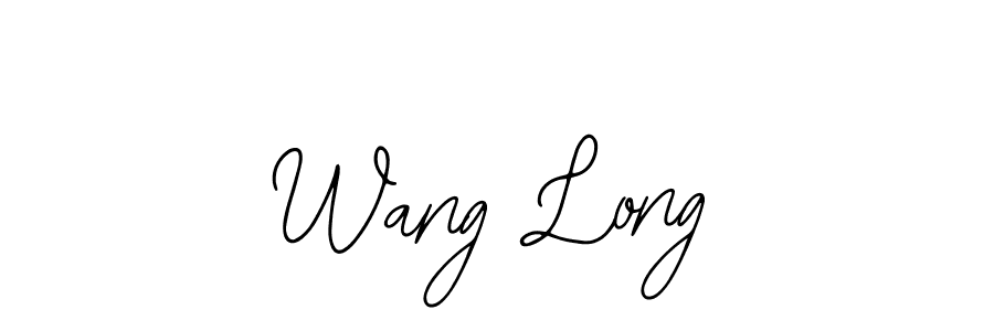 if you are searching for the best signature style for your name Wang Long. so please give up your signature search. here we have designed multiple signature styles  using Bearetta-2O07w. Wang Long signature style 12 images and pictures png