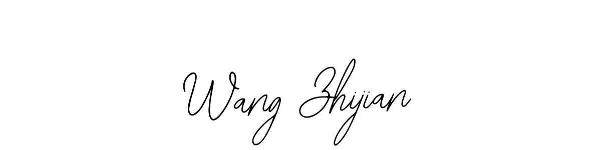 Make a beautiful signature design for name Wang Zhijian. With this signature (Bearetta-2O07w) style, you can create a handwritten signature for free. Wang Zhijian signature style 12 images and pictures png