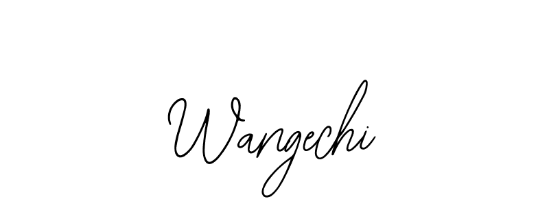 Use a signature maker to create a handwritten signature online. With this signature software, you can design (Bearetta-2O07w) your own signature for name Wangechi. Wangechi signature style 12 images and pictures png