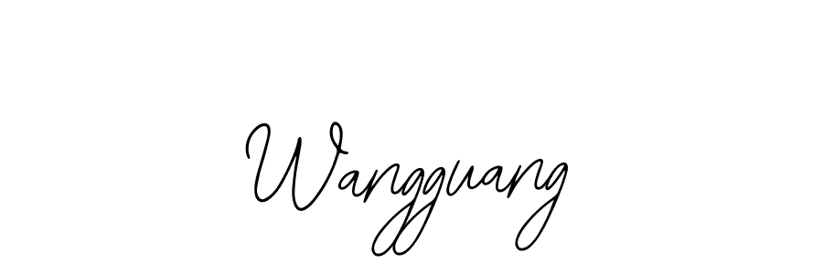 How to make Wangguang signature? Bearetta-2O07w is a professional autograph style. Create handwritten signature for Wangguang name. Wangguang signature style 12 images and pictures png