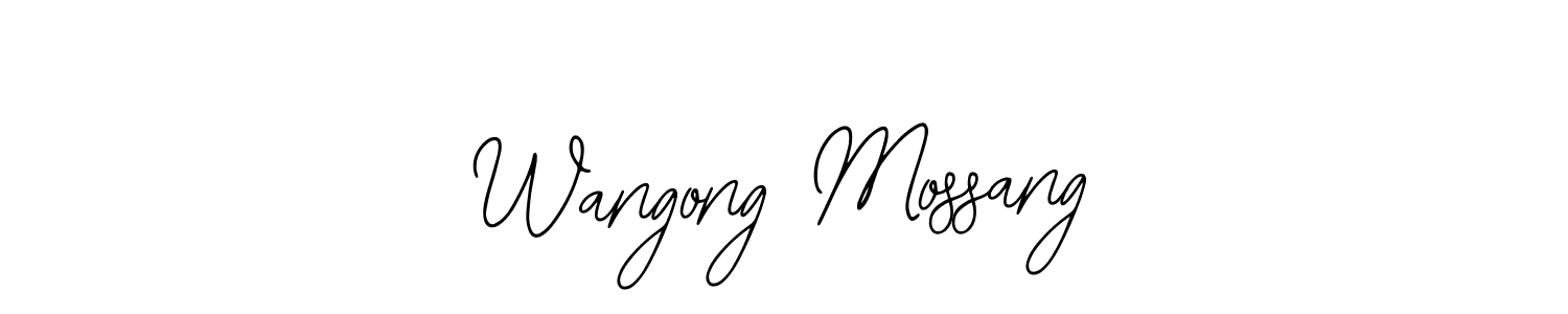 Similarly Bearetta-2O07w is the best handwritten signature design. Signature creator online .You can use it as an online autograph creator for name Wangong Mossang. Wangong Mossang signature style 12 images and pictures png